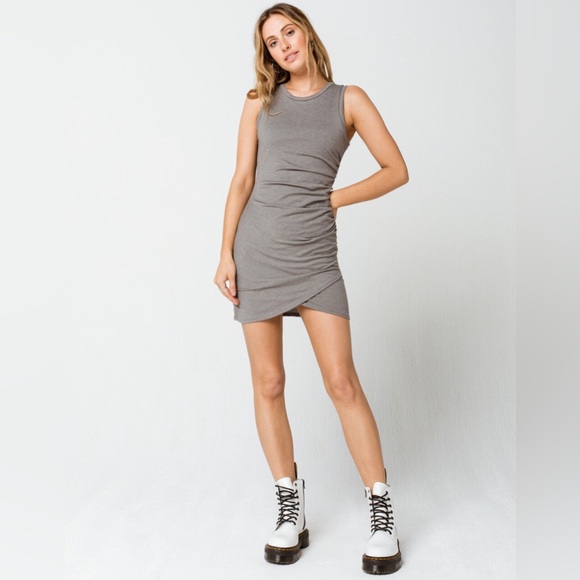 Leith Dresses & Skirts - Leith Ruched Bodycon Sleeveless Tank Dress